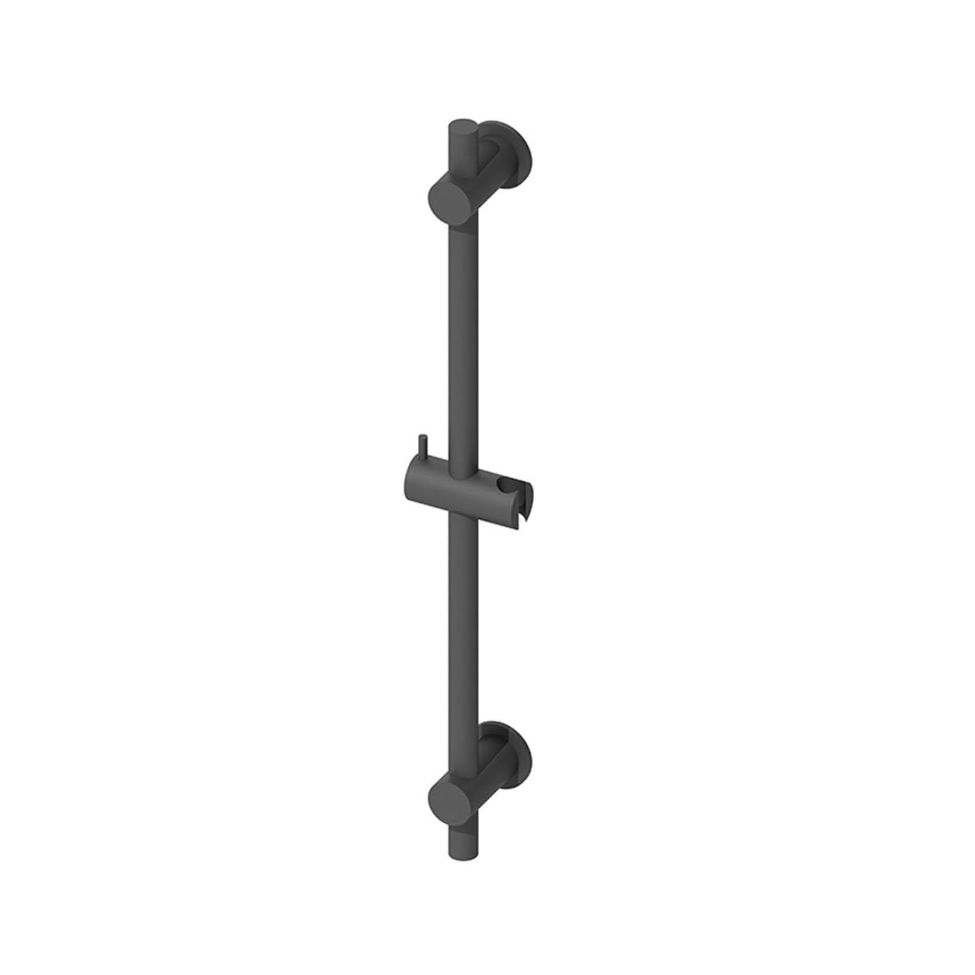 Aquadry Oria Black Matt Straight Shower riser rail, 78.8cm - Image 1