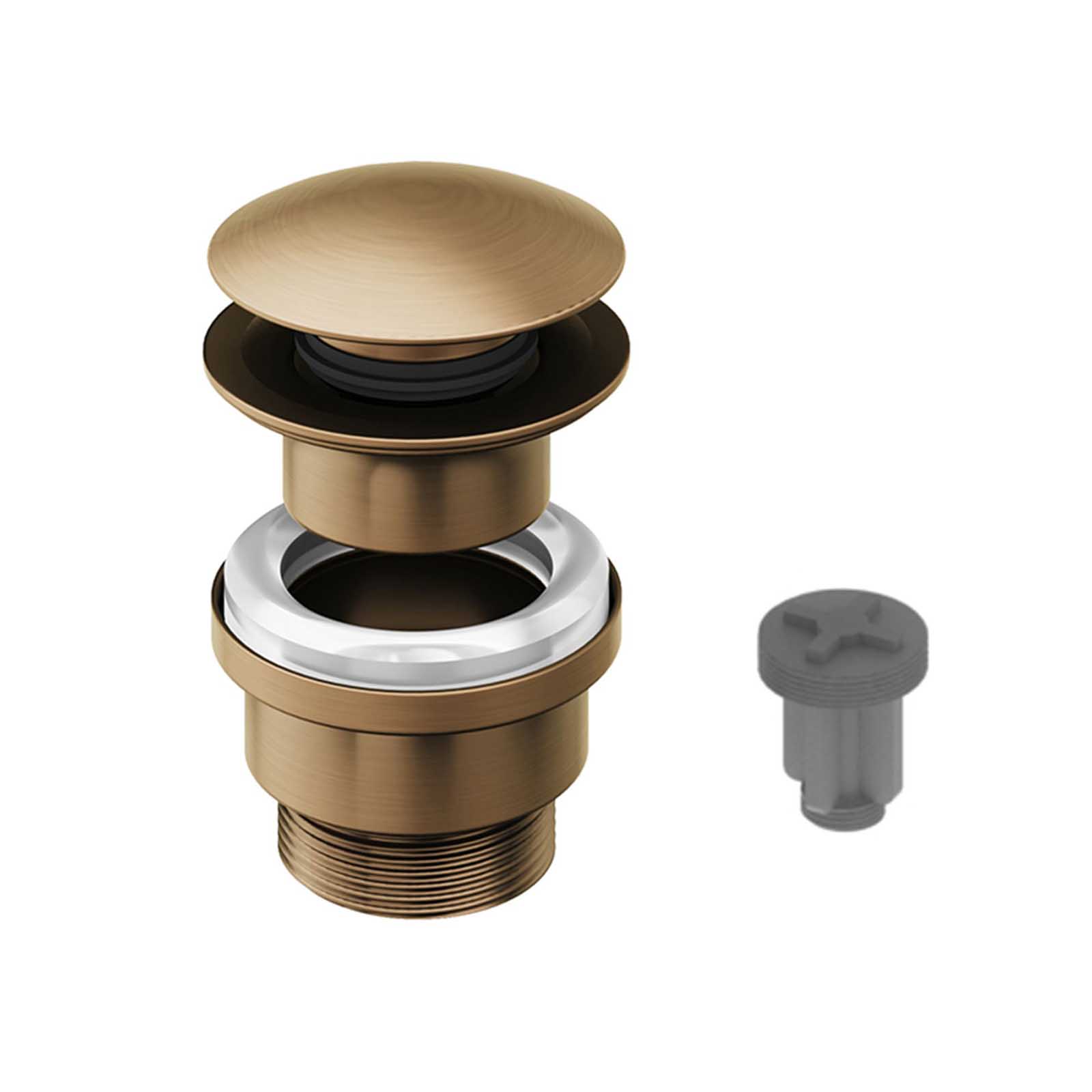 Aquadry Oria Tall Bronze effect Round Sink or worktop Tap - Image 3