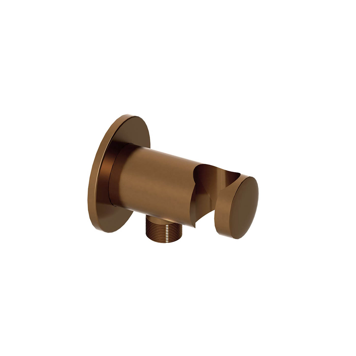 Aquadry Oria Brushed Bronze effect Wall outlet & holder - Image 1