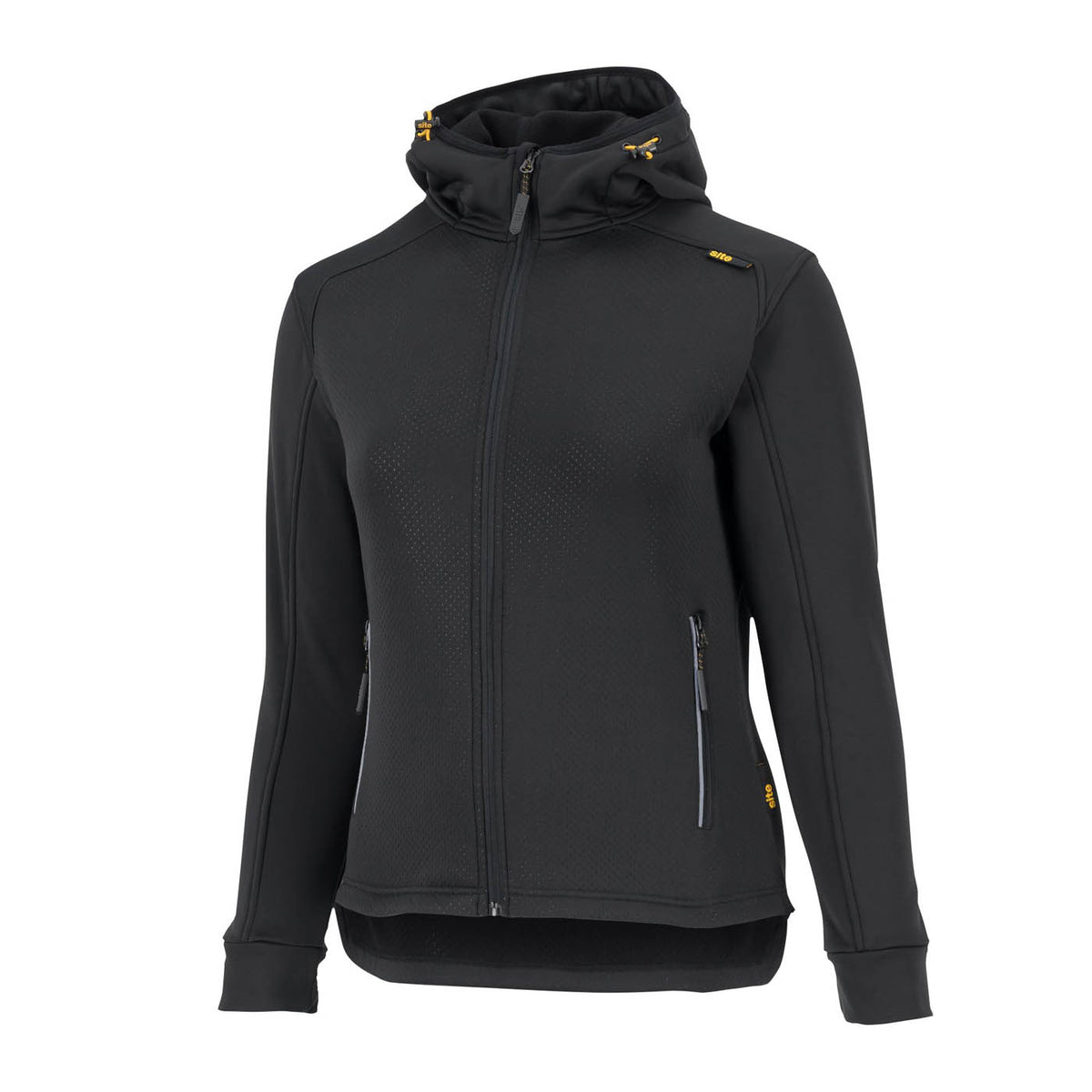 Site Hooded Sweatshirt Jacket Women's Black Regular Fit Full Zip X Large Size 16 - Image 1