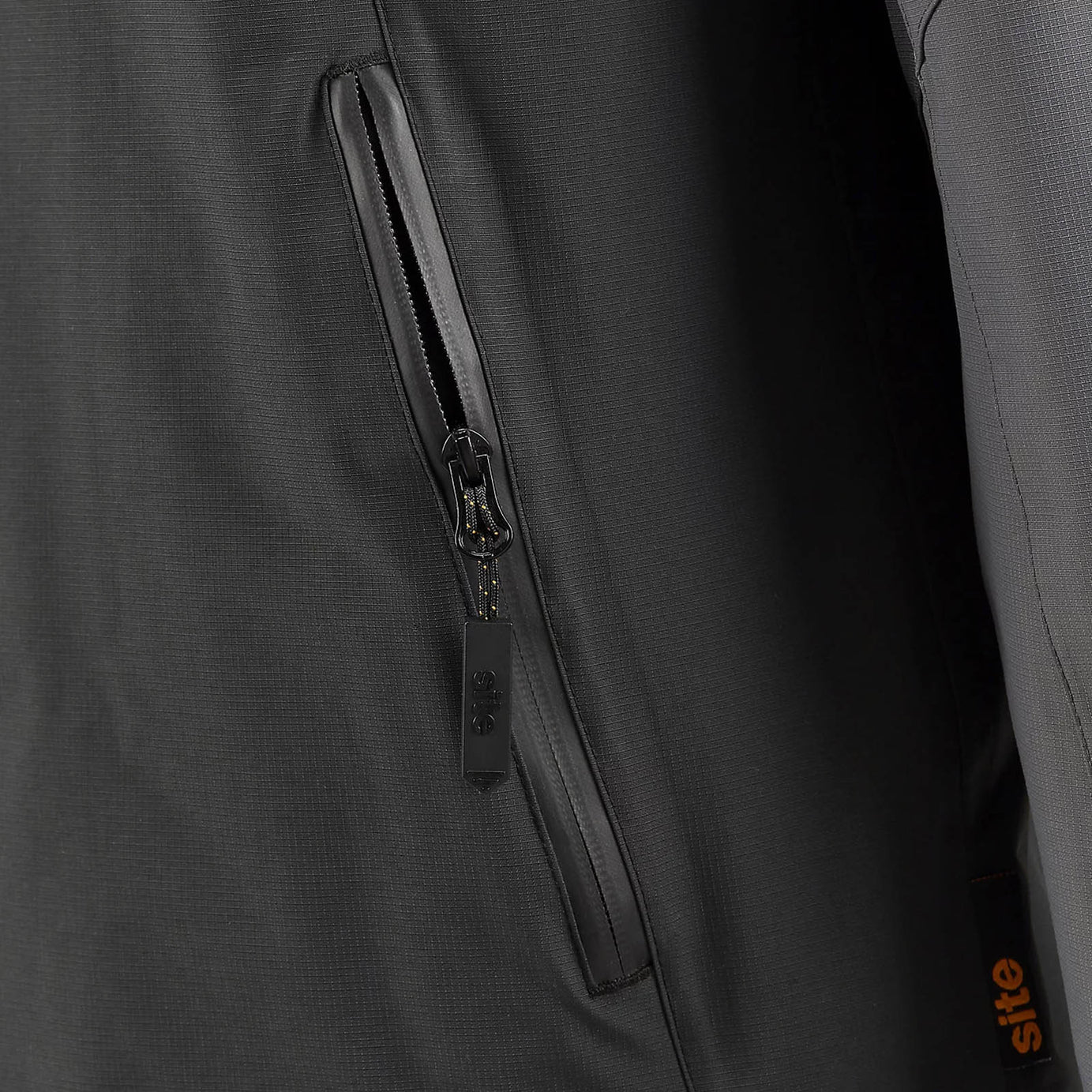 Site Messner Work Jacket Black Grey Medium Heavy Duty Workwear - Image 10