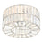 Ceiling Light 3 Way Crystal Beads Facetted Shade Elegant Modern Metal Chrome - Image 2