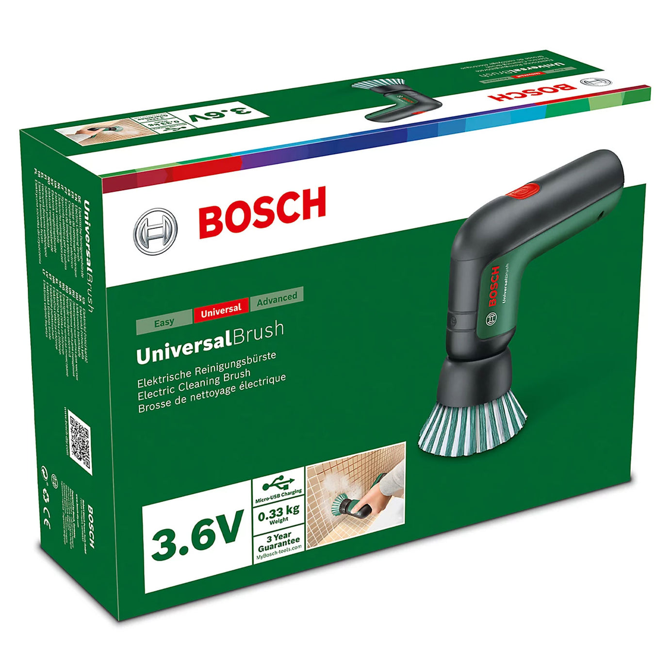 Bosch UniversalBrush 3.6V 1.5Ah Cordless Cleaning Brush Multi Surface Scrubber - Image 7