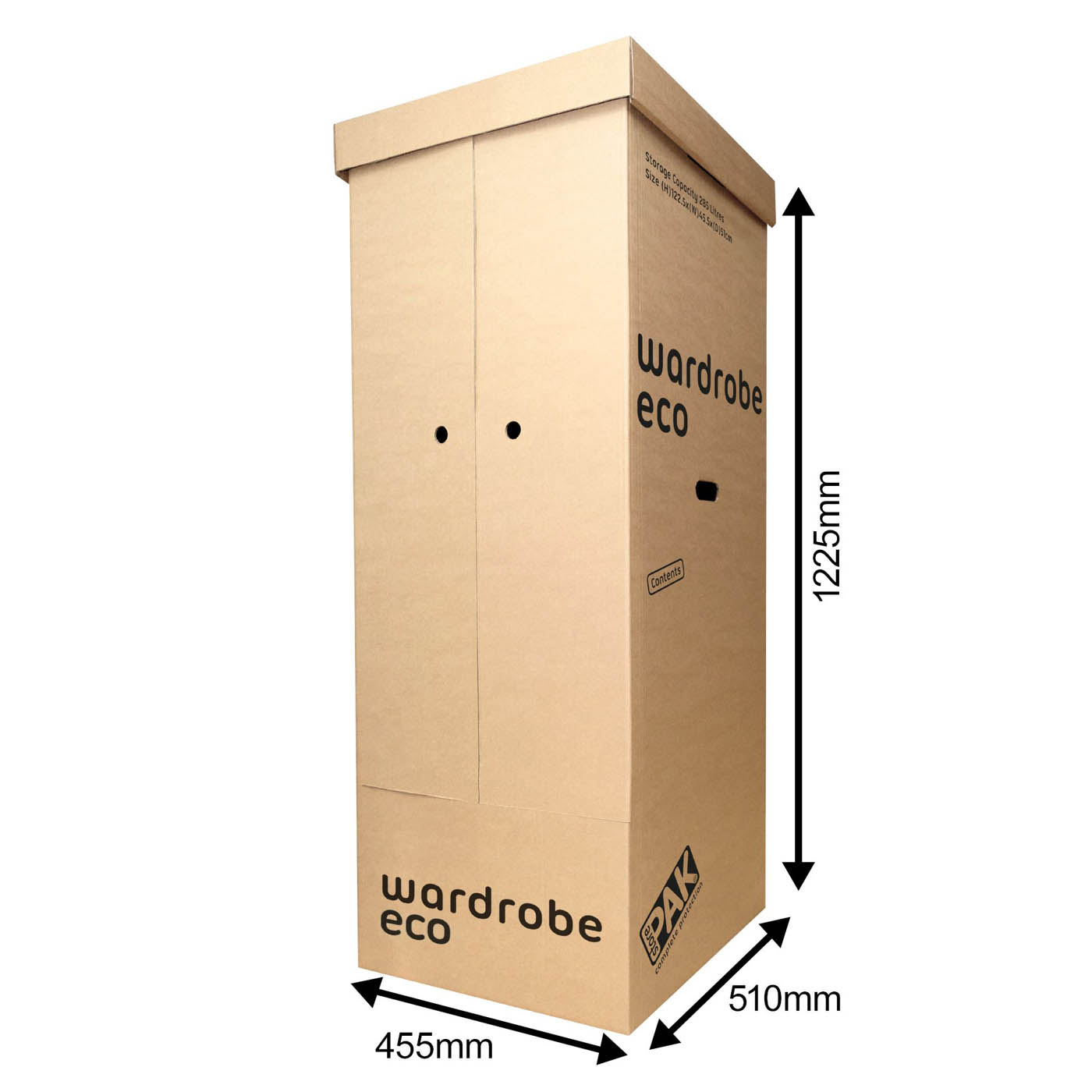 StorePAK Wardrobe Box Hanging Rails Cardboard Transporting Moving Storing 2 Pack - Image 2