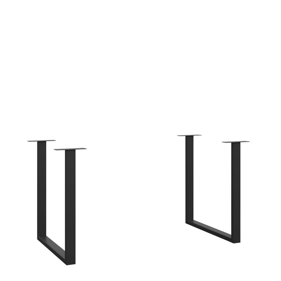Table Legs Metal Black For Dining Room Office Workspace 81cm - Image 1