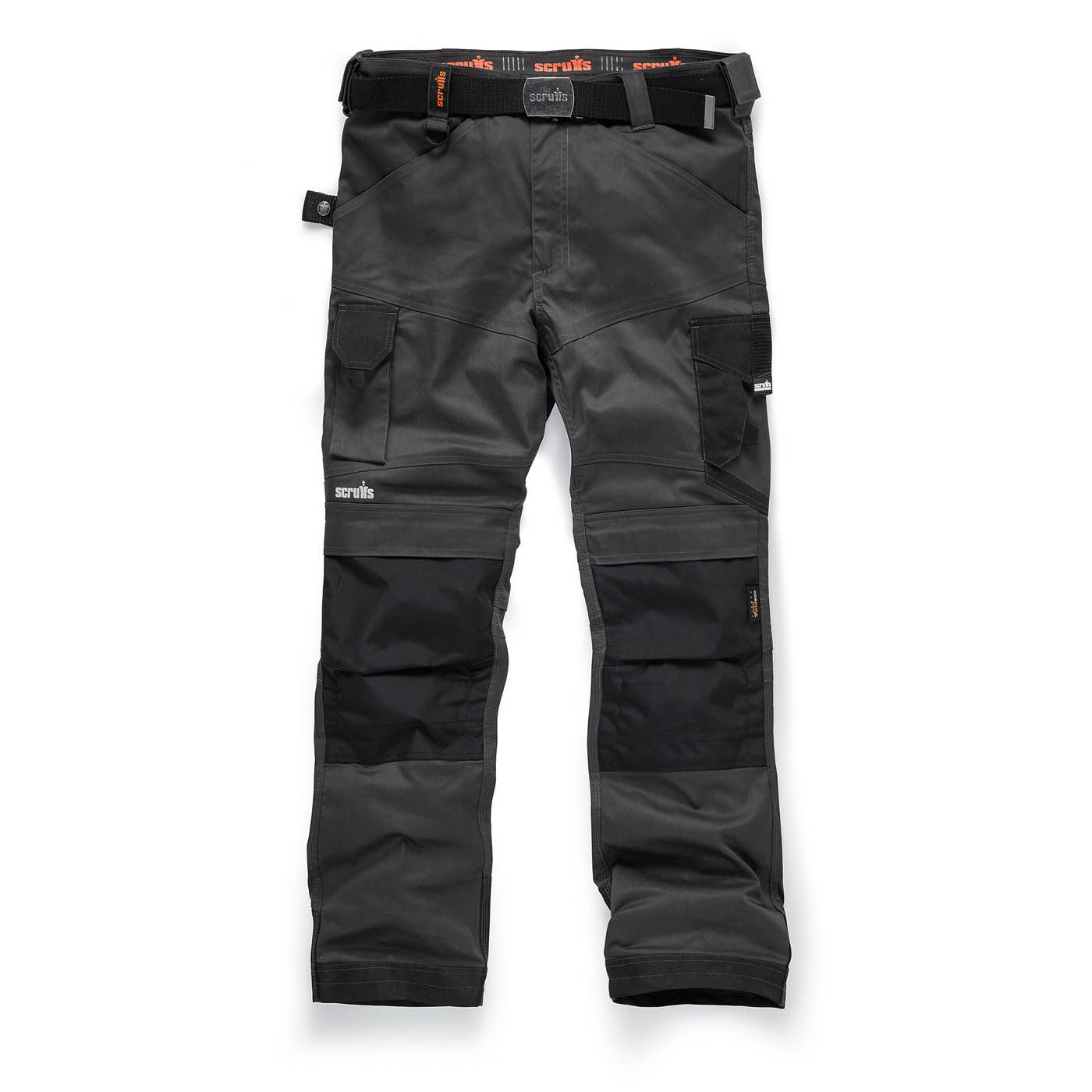 Scruffs Work Trousers Men's Slim Fit Grey Multi Pockets Stretch Cargo W34 L32 - Image 1