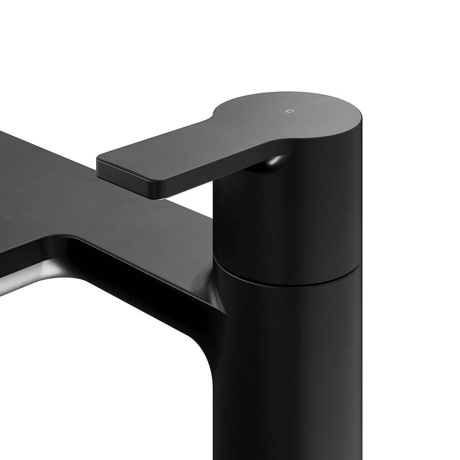 Bath Filler Tap Mixer Matt Black Brass Deck Mounted Bathroom Contemporary - Image 7