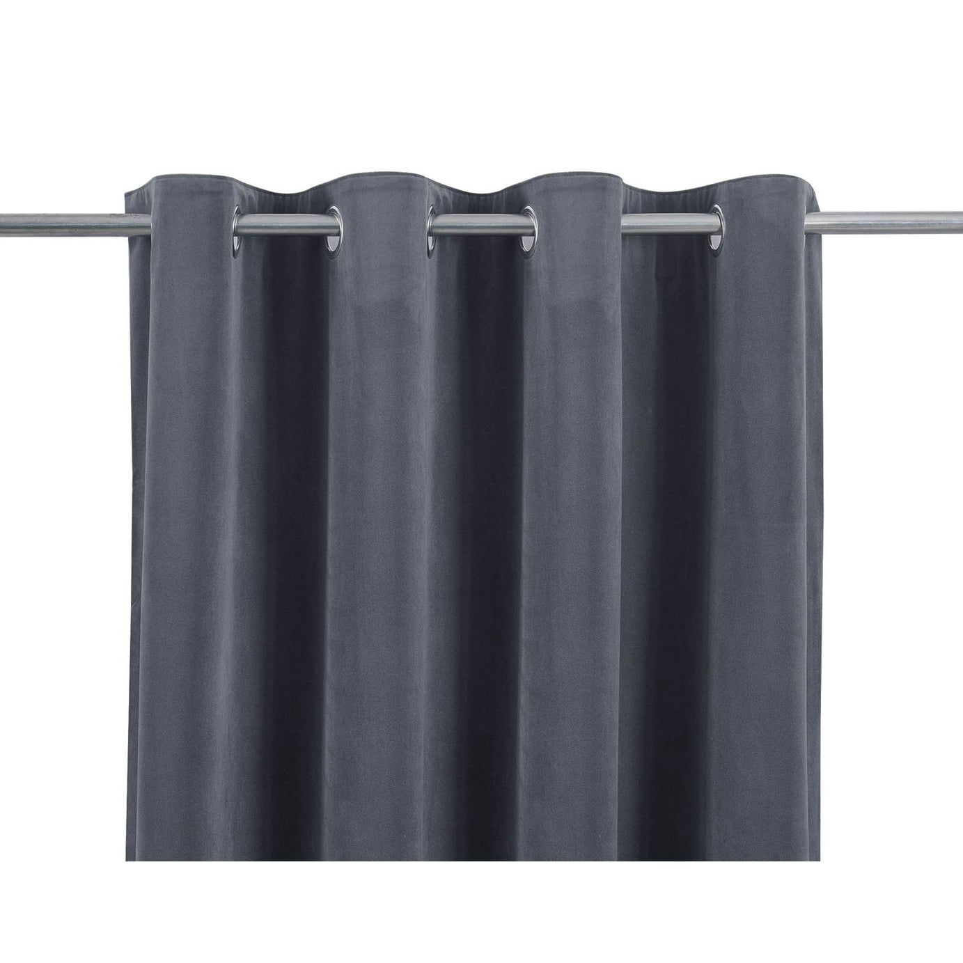 Valgreta Deep navy Velvet Lined Eyelet Curtain (W)117cm (L)137cm, Pair - Image 4