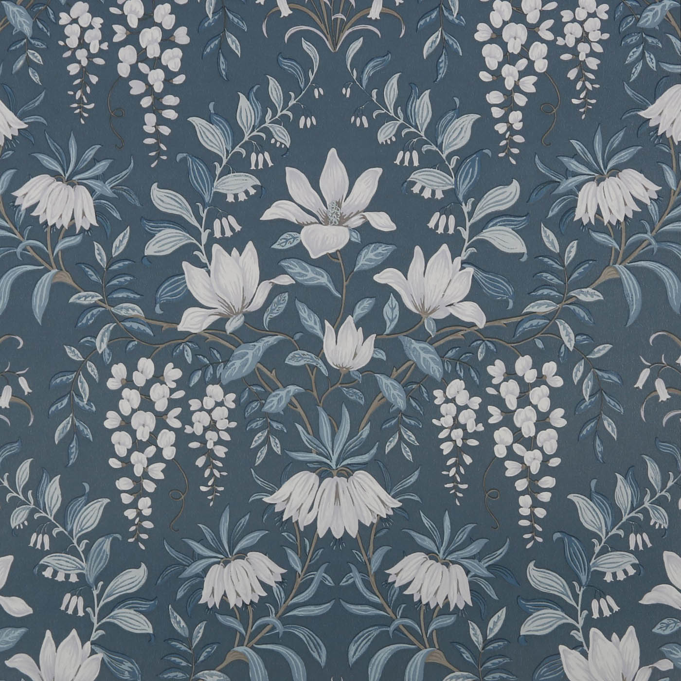 Laura Ashley Wallpaper Dark Seaspray Damask Smooth Washable Contemporary 5.2m² - Image 1