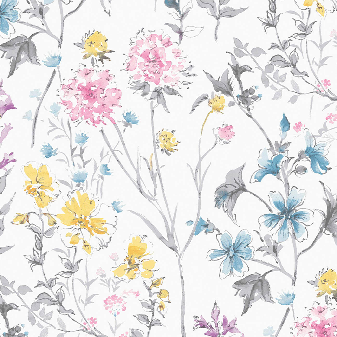 Laura Ashley Abstract Multicolour Wild meadow Smooth Wallpaper - Image 6