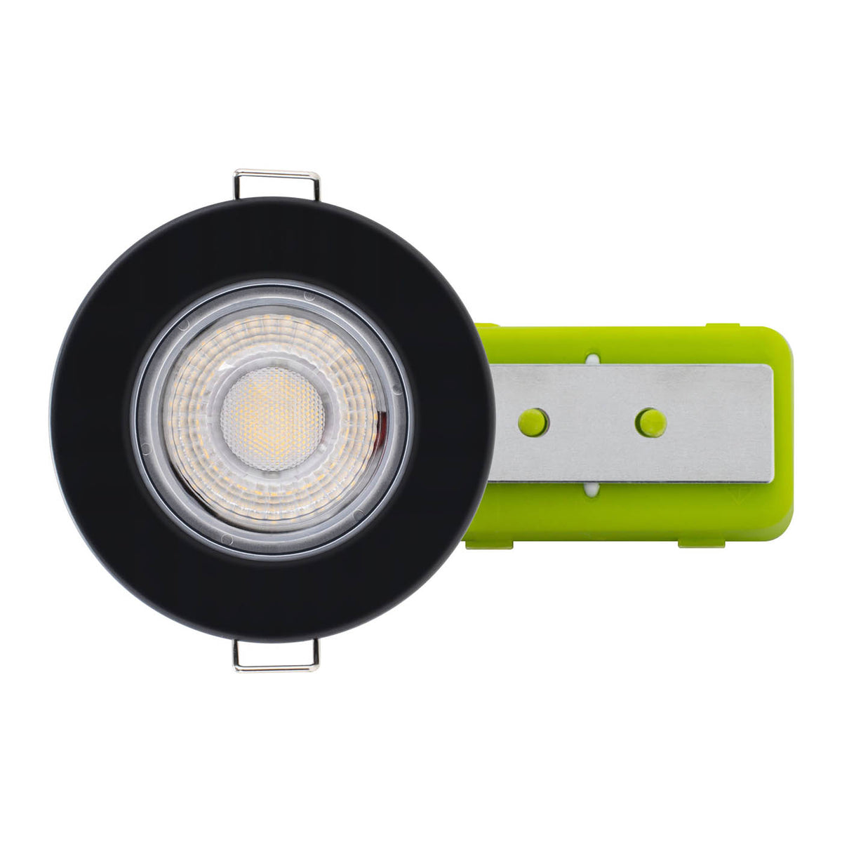 Downlight LED Matt Black Fixed Warm White 450lm Dimmable Fire rated Pack Of 6 - Image 3