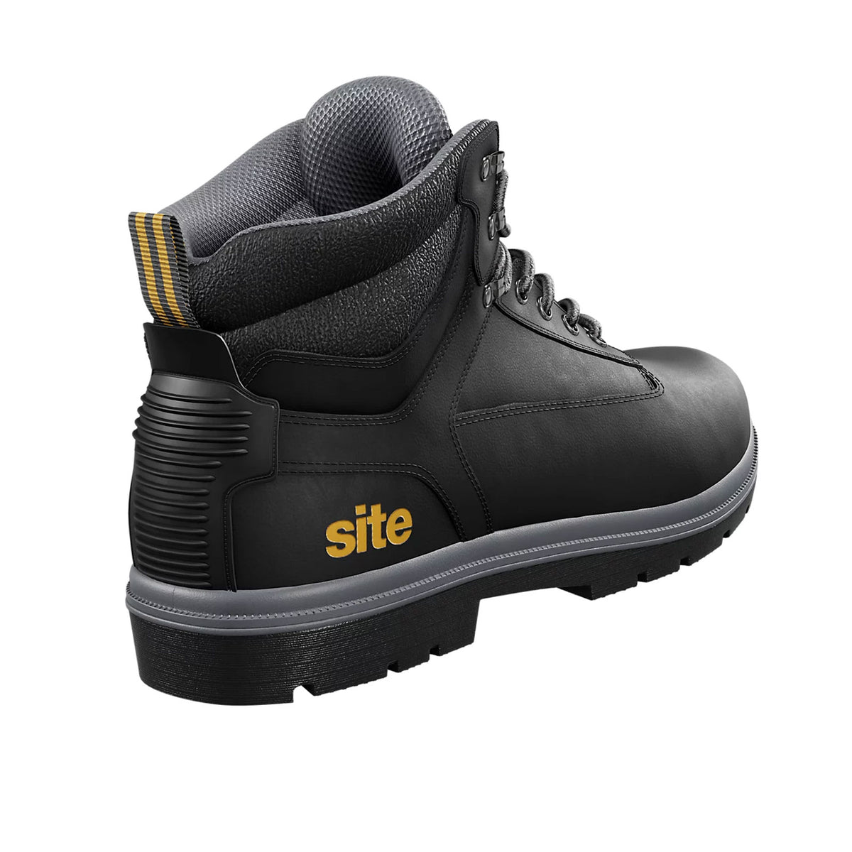 Site Safety Boots Mens Black Standard Fit Steel Toe Work Shoes Size 8 Marble2.0 - Image 4