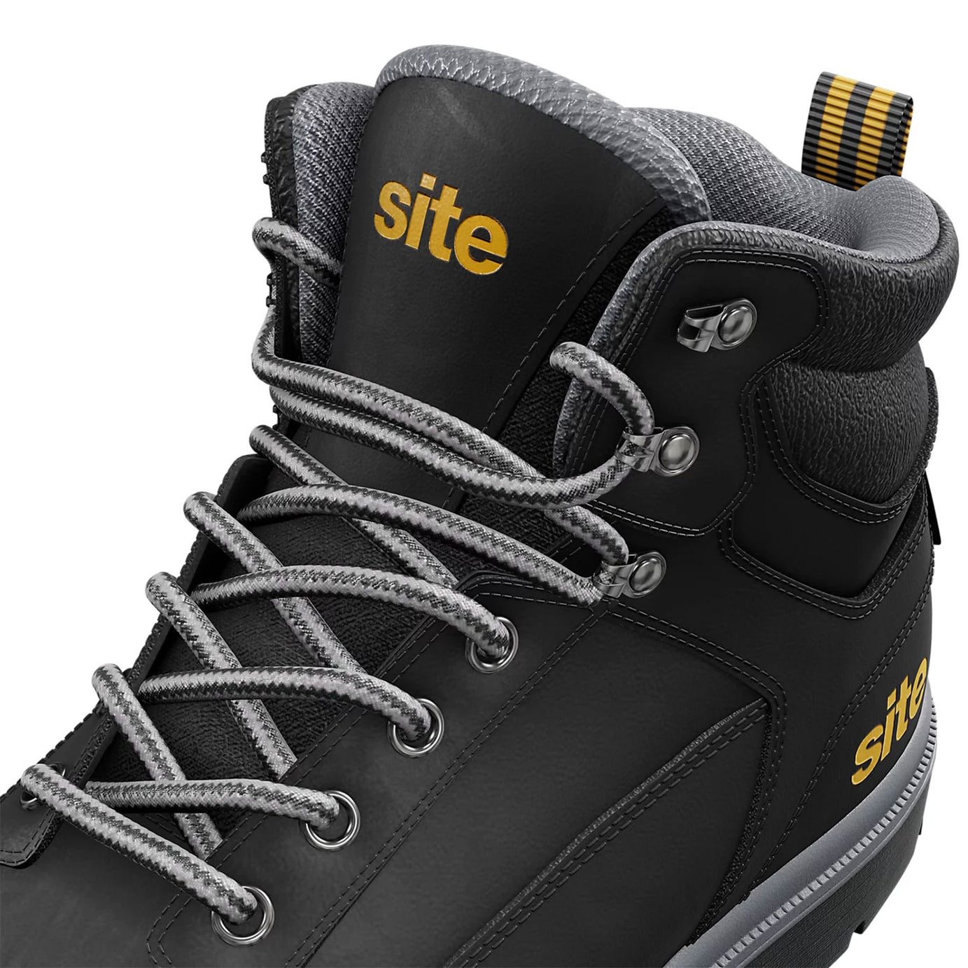 Site Safety Boots Mens Black Standard Fit Steel Toe Work Shoes Size 8 Marble2.0 - Image 6
