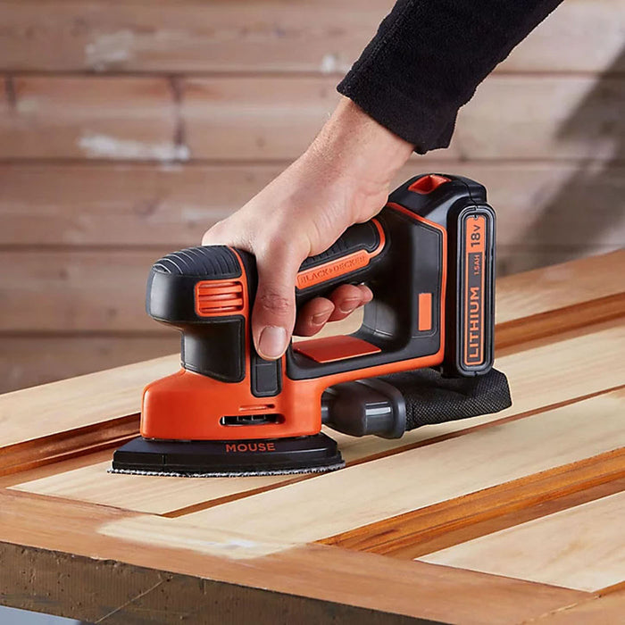 Black+Decker Detail Sander Cordless 18V 1.5Ah Li-Ion Compact Lightweight - Image 5