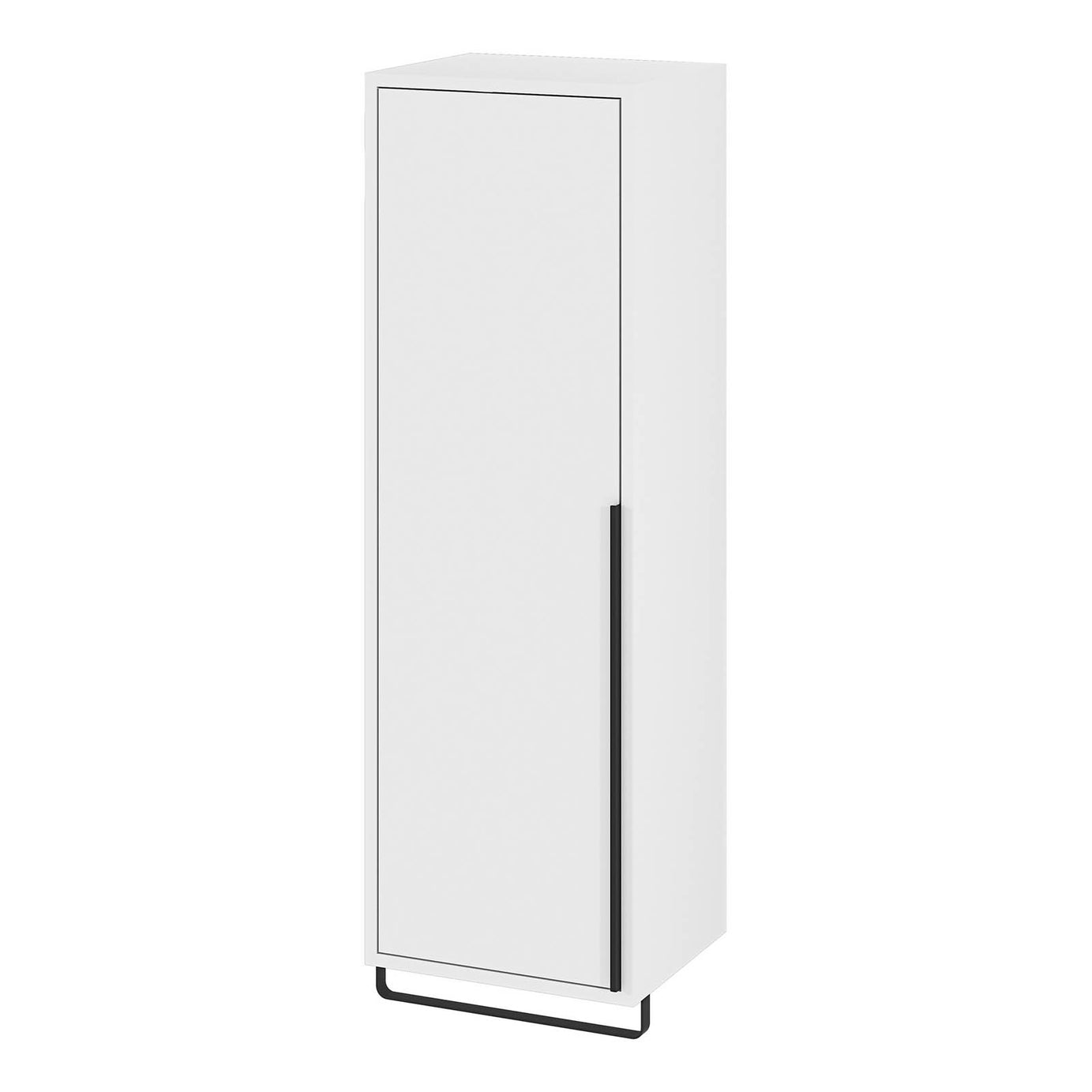 Bathroom Single Cabinet Maza Slimline Matt White Storage Cupboard Furniture - Image 1