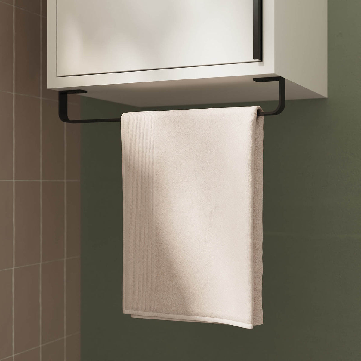 Bathroom Single Cabinet Maza Slimline Matt White Storage Cupboard Furniture - Image 4