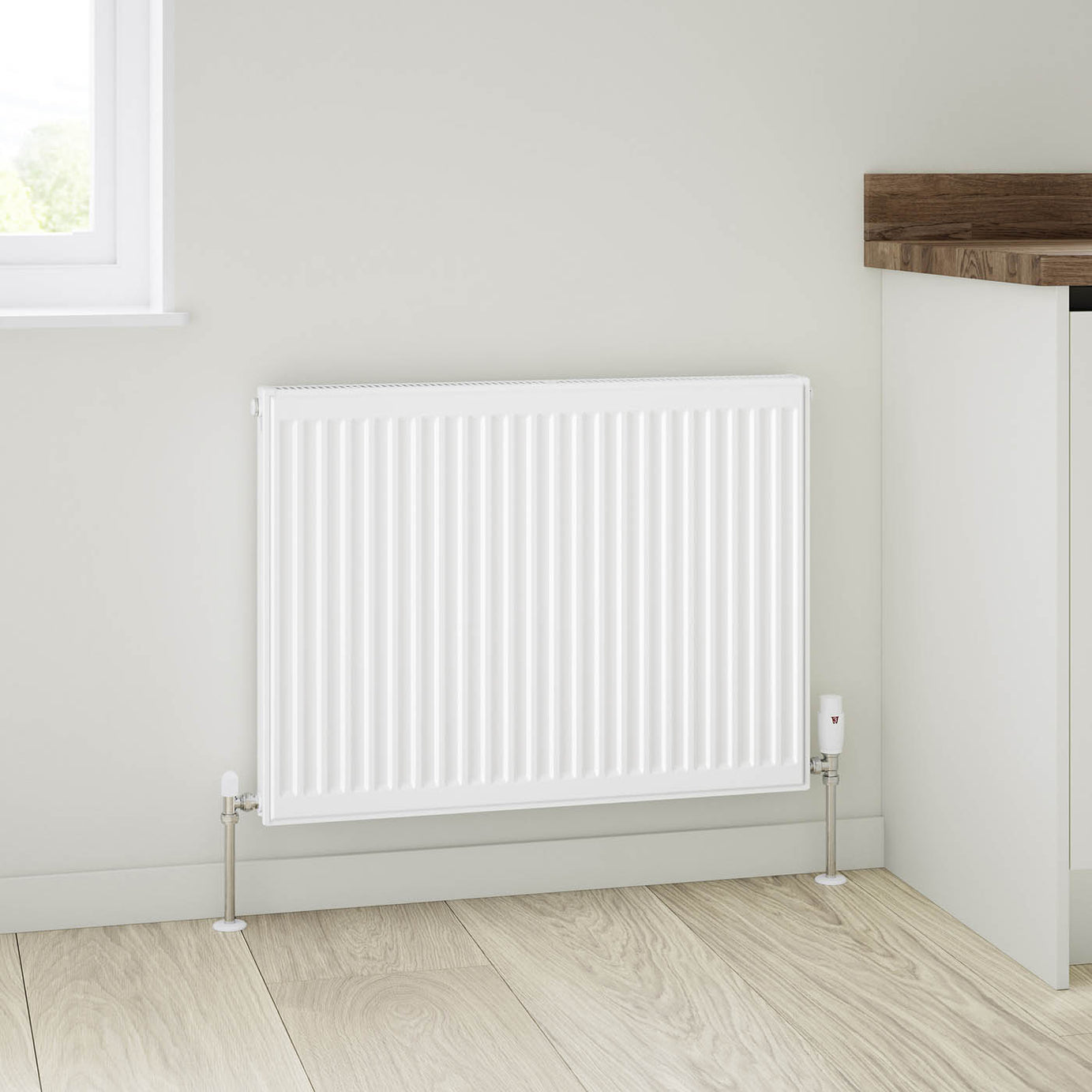 Flomasta White Type 11 Single Panel Radiator, (W)700mm x (H)600mm - Image 2