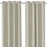 Eyelet Curtain Pair Beige Plain Lined Bay Windows Woven Effect (W)167 (L)228cm - Image 2