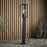 Outdoor Post Light 1 Lamp Clear Glass Metal Matt Black Modern (H)650mm - Image 3