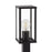 Outdoor Post Light 1 Lamp Clear Glass Metal Matt Black Modern (H)650mm - Image 4