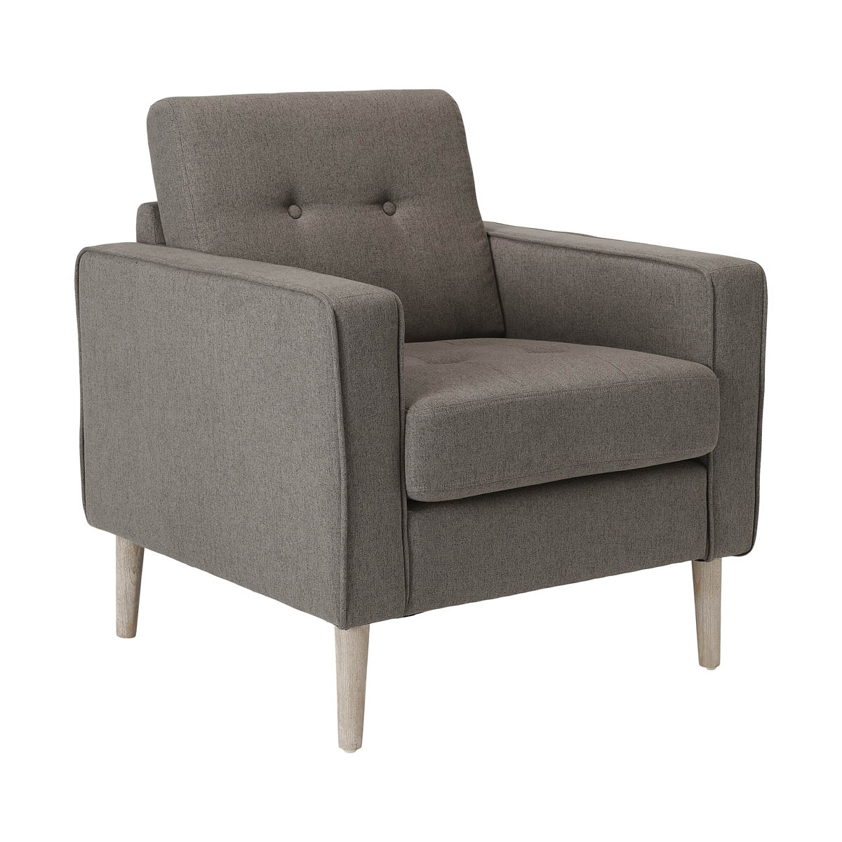 Relaxer Accent Chair Dark Grey Linen Living Room Bedroom (H)850 (W)770 (D)795mm - Image 4
