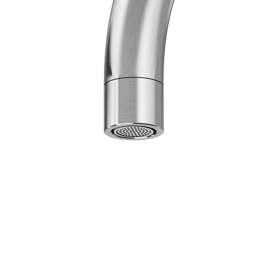 Kitchen Tap Mixer Stainless Steel Single Lever Swivel Spout Modern Faucet - Image 2