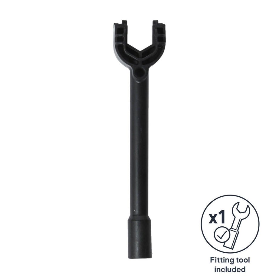 Kitchen MIxer Tap Copper Effect Twin Lever Faucet Swivel Spout Water Saving - Image 2