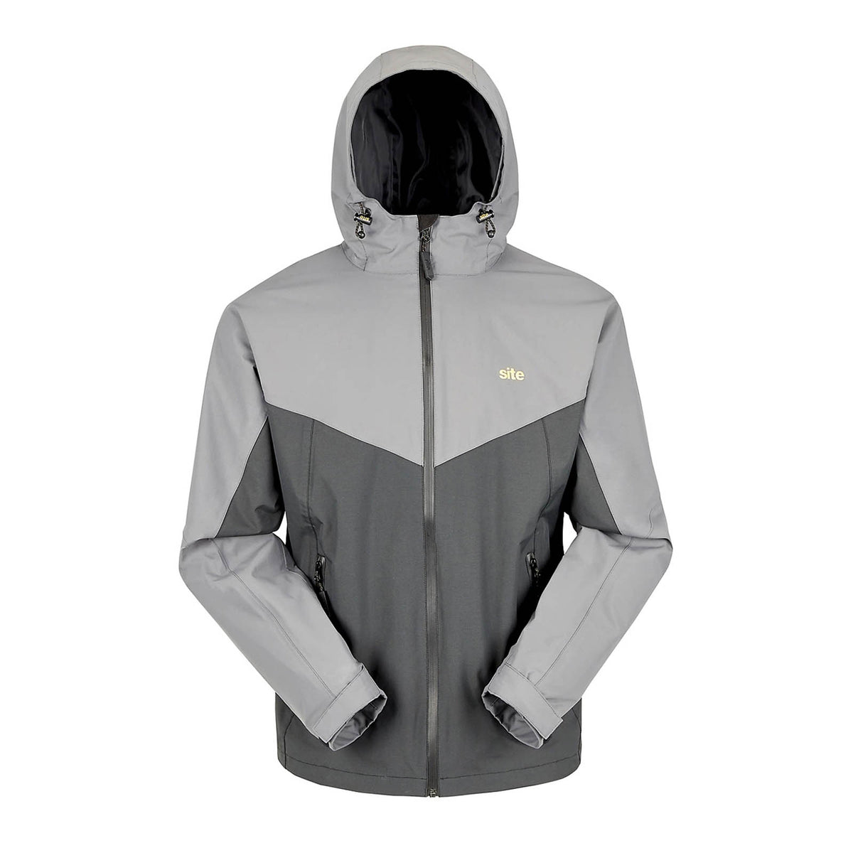 Site Messner Work Jacket Black Grey Large Heavy Duty Workwear - Image 1