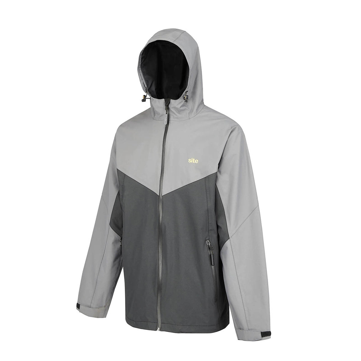 Site Messner Work Jacket Black Grey Large Heavy Duty Workwear - Image 2