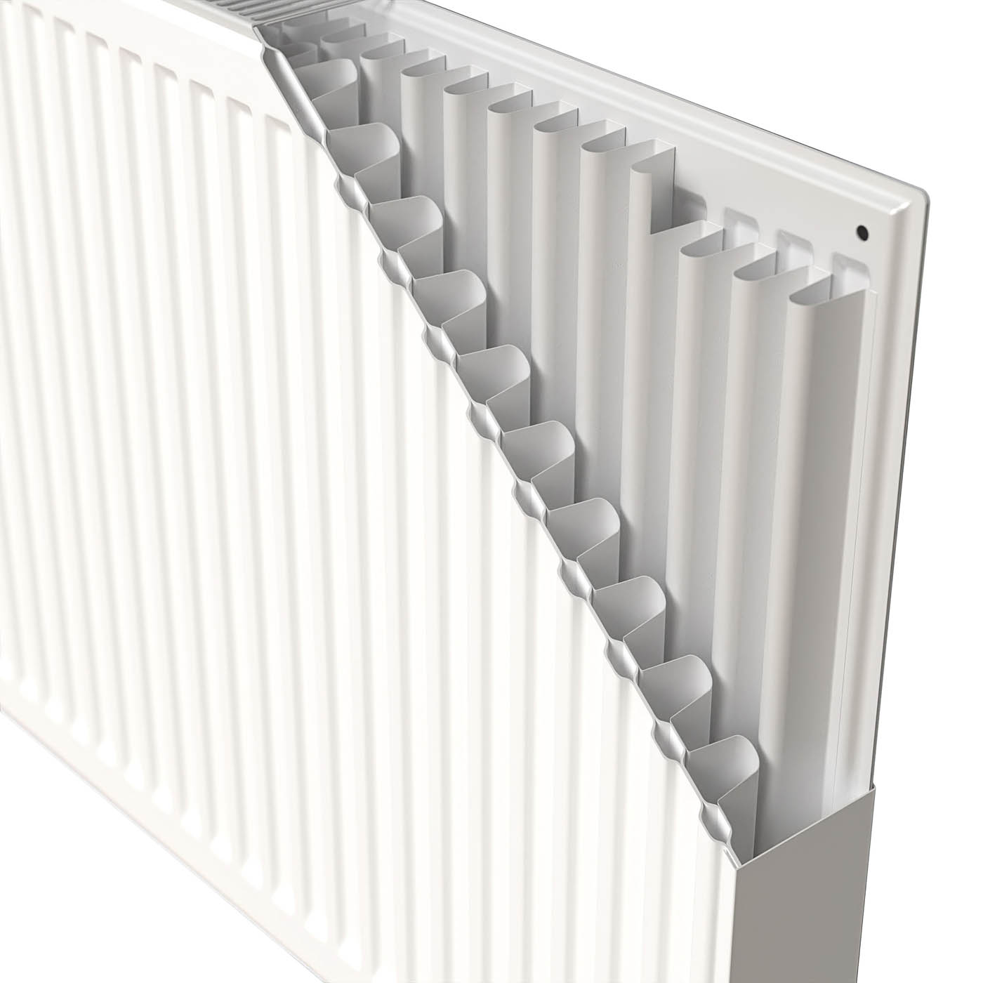 Flomasta Double Panel Radiator Gloss White Type 22 Horizontal 180x30cm - Image 5