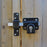 GateMate Barrel Gate Bolt Black Stainless Steel Euro Double Locking Long Throw - Image 4