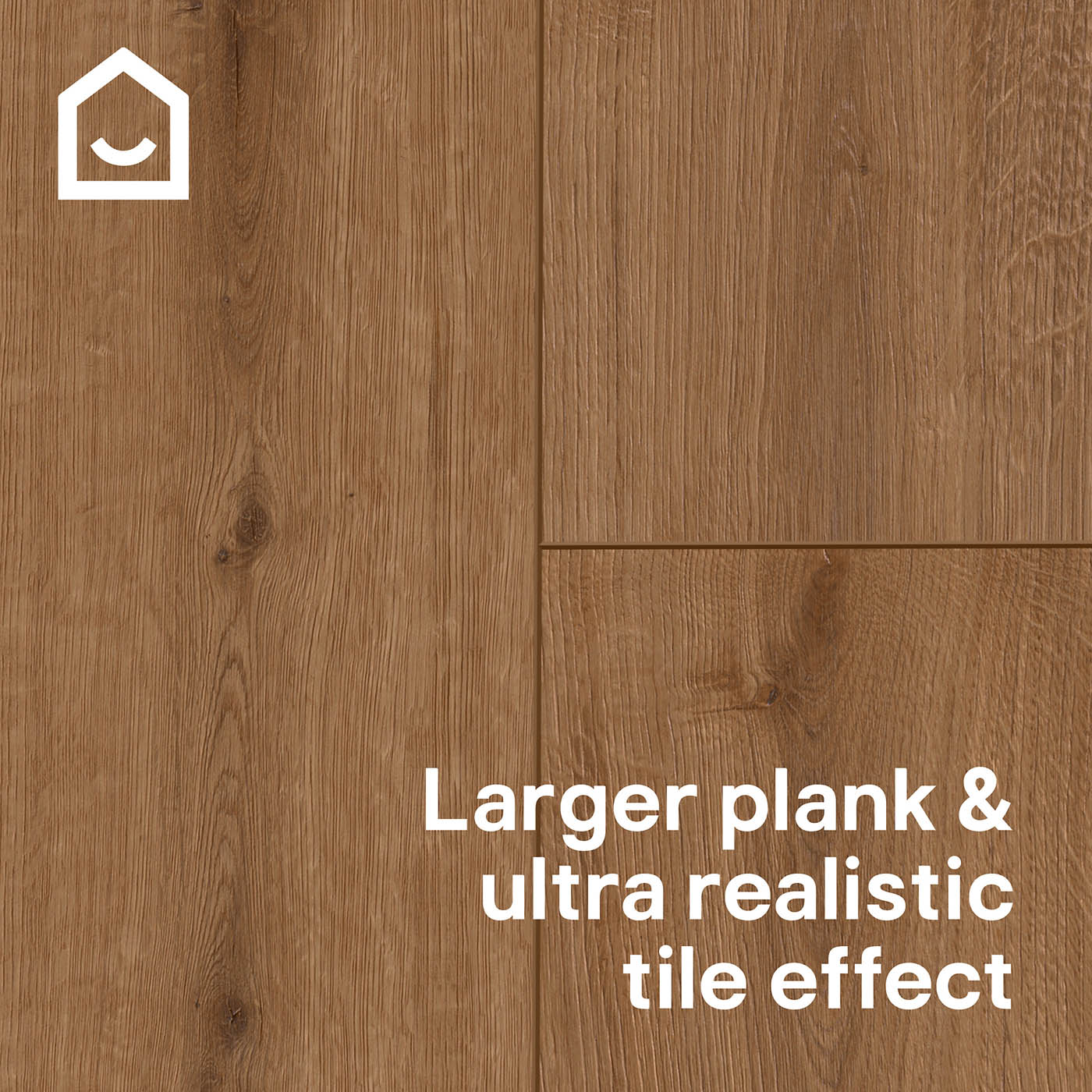 Click Vinyl Planks Walnut Oak Effect Textured Water Resistant Traditional 2.36m² - Image 2