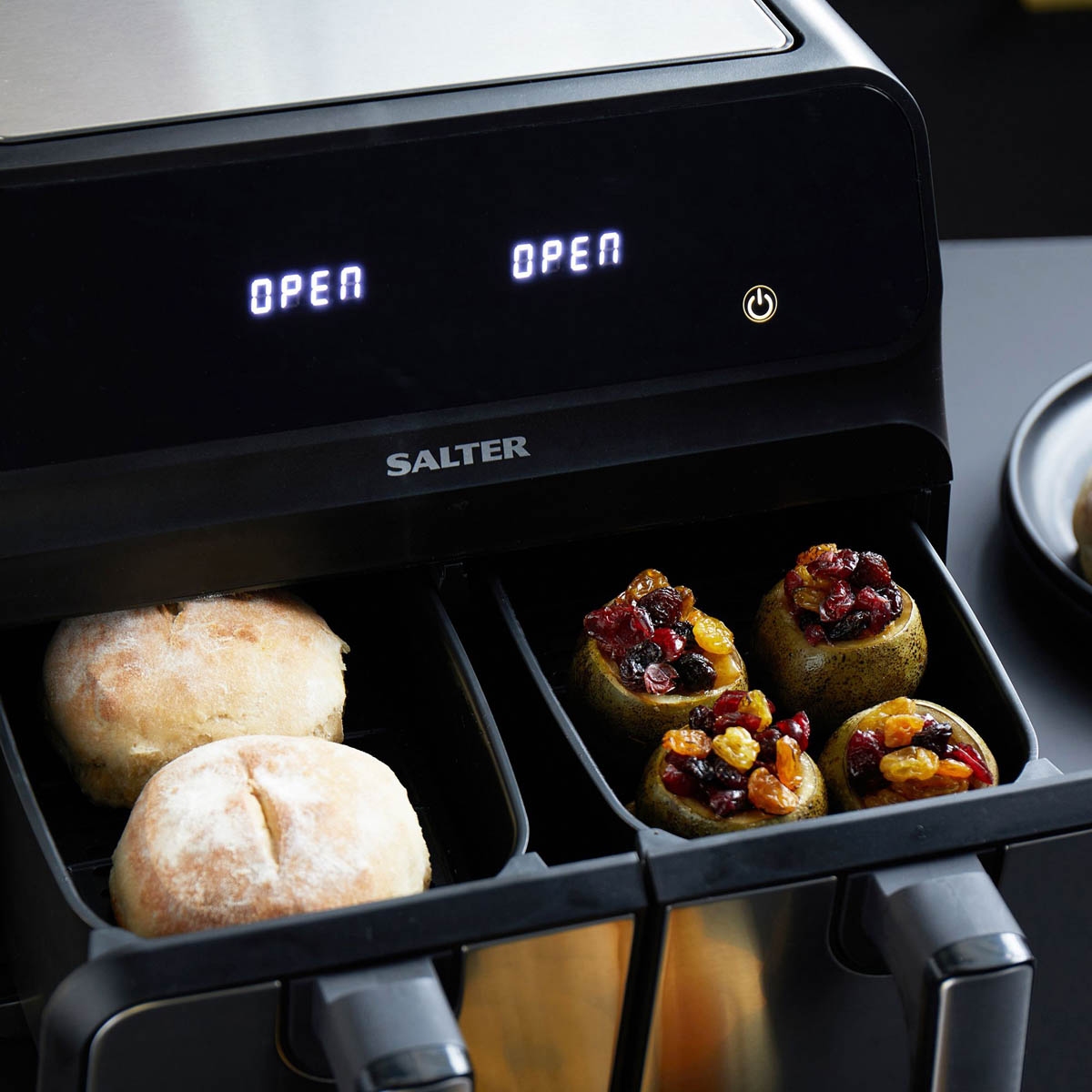 Salter Air Fryer Dual EK5196BQ 7.6L Healthy Food Cooker Less Oil 1700W - Image 4
