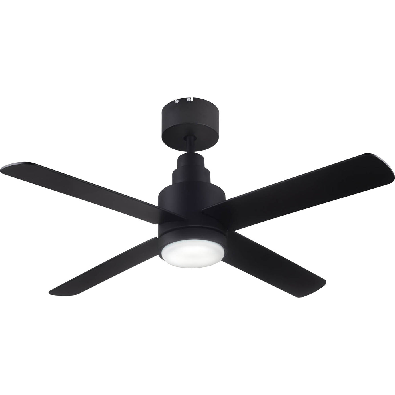 LED Ceiling Fan Light Dimmable Black Remote Control Modern 6 Speed Bedroom - Image 1