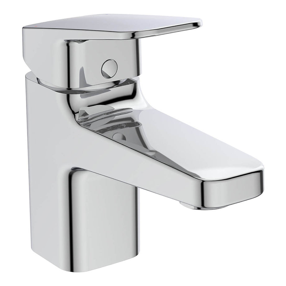 Bathroom Basin Tap Mono Mixer Chrome Mini Square Single Lever Modern Faucet - Image 1