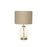 Table Lamp Champagne Brass Effect Round Bedside Living Room Bedroom Light - Image 3