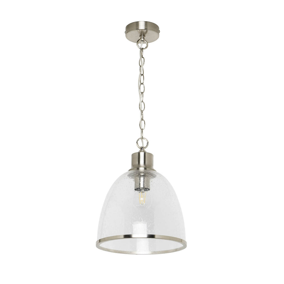 Inlight Pendant Ceiling Light LED Satin Nickel Effect Industrial (Dia)250mm - Image 2