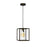 Pendant Ceiling Light LED Glass Steel Matt Bronze Effect Square Adjustable - Image 3