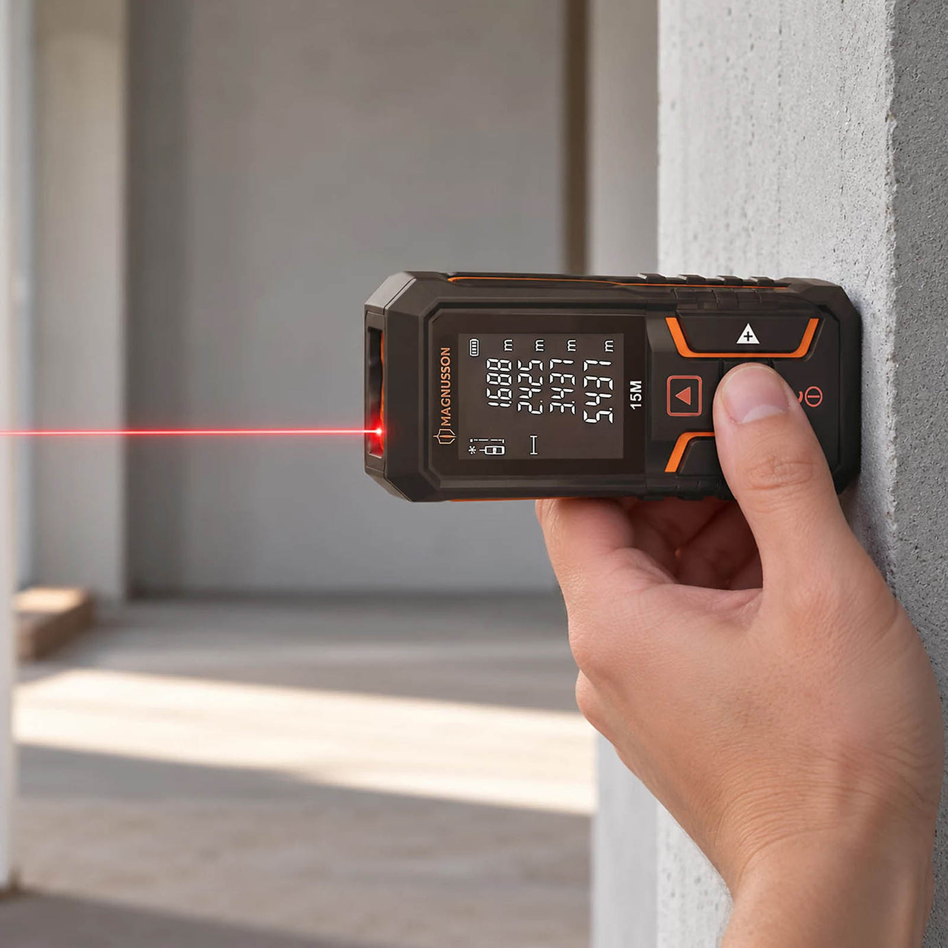 Magnusson Laser Distance Measurer 15m Digital Measuring Tool - Image 4