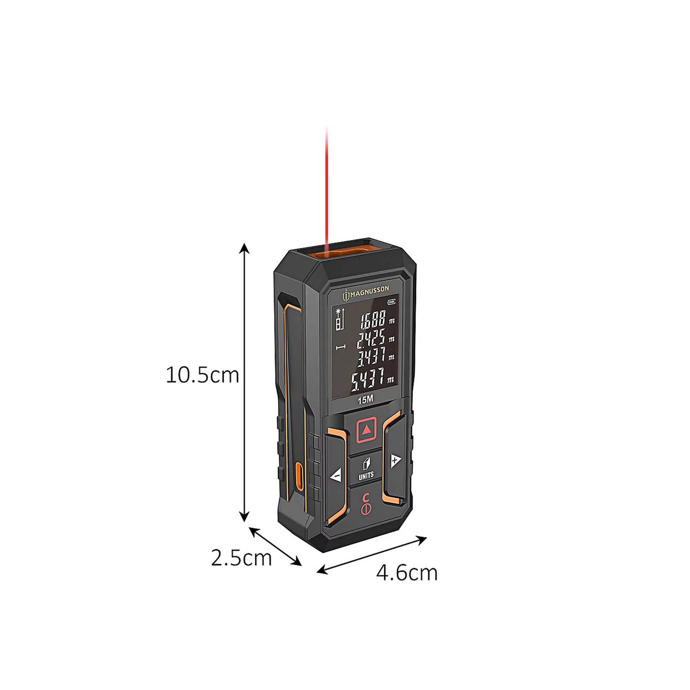 Magnusson Laser Distance Measurer 15m Digital Measuring Tool - Image 5