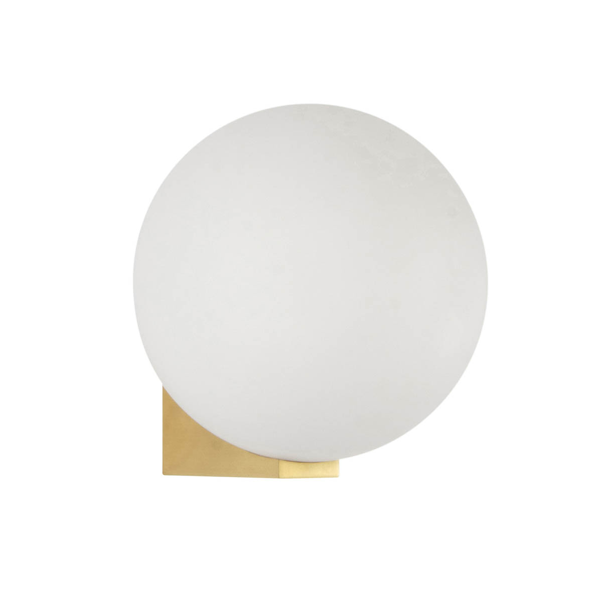 Bathroom Wall Light LED Frosted Glass Metal Globe Satin Brass Contemporary - Image 3