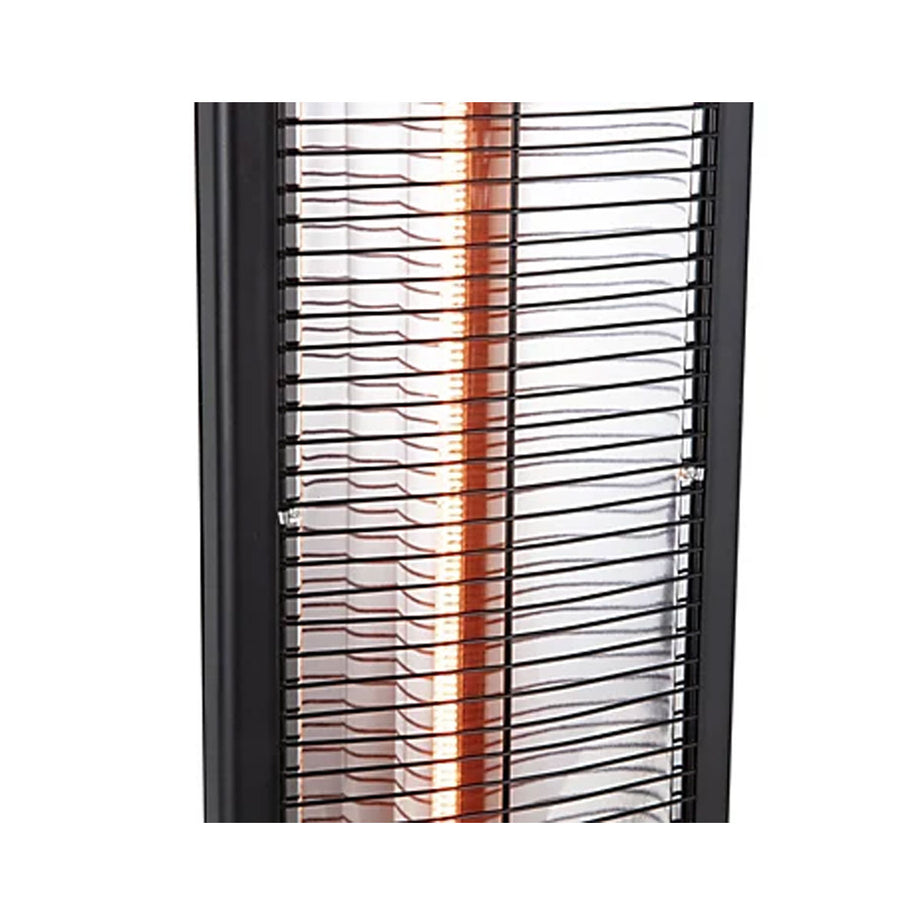Electric Heater Portable Carbon Fibre Black Oscillation Lightweight Indoor 1000W - Image 4
