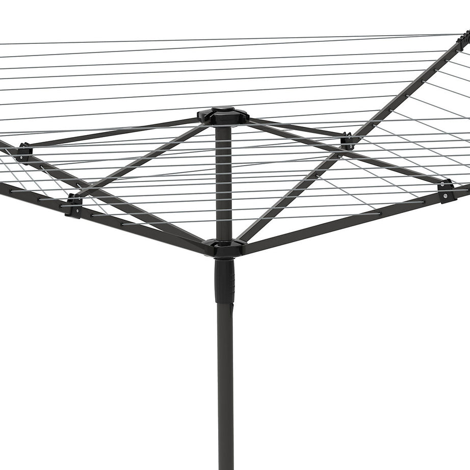 BetterDri Garden Rotary Airer 4 Arm Brown Steel Foldable Rust Resistant 50m - Image 2