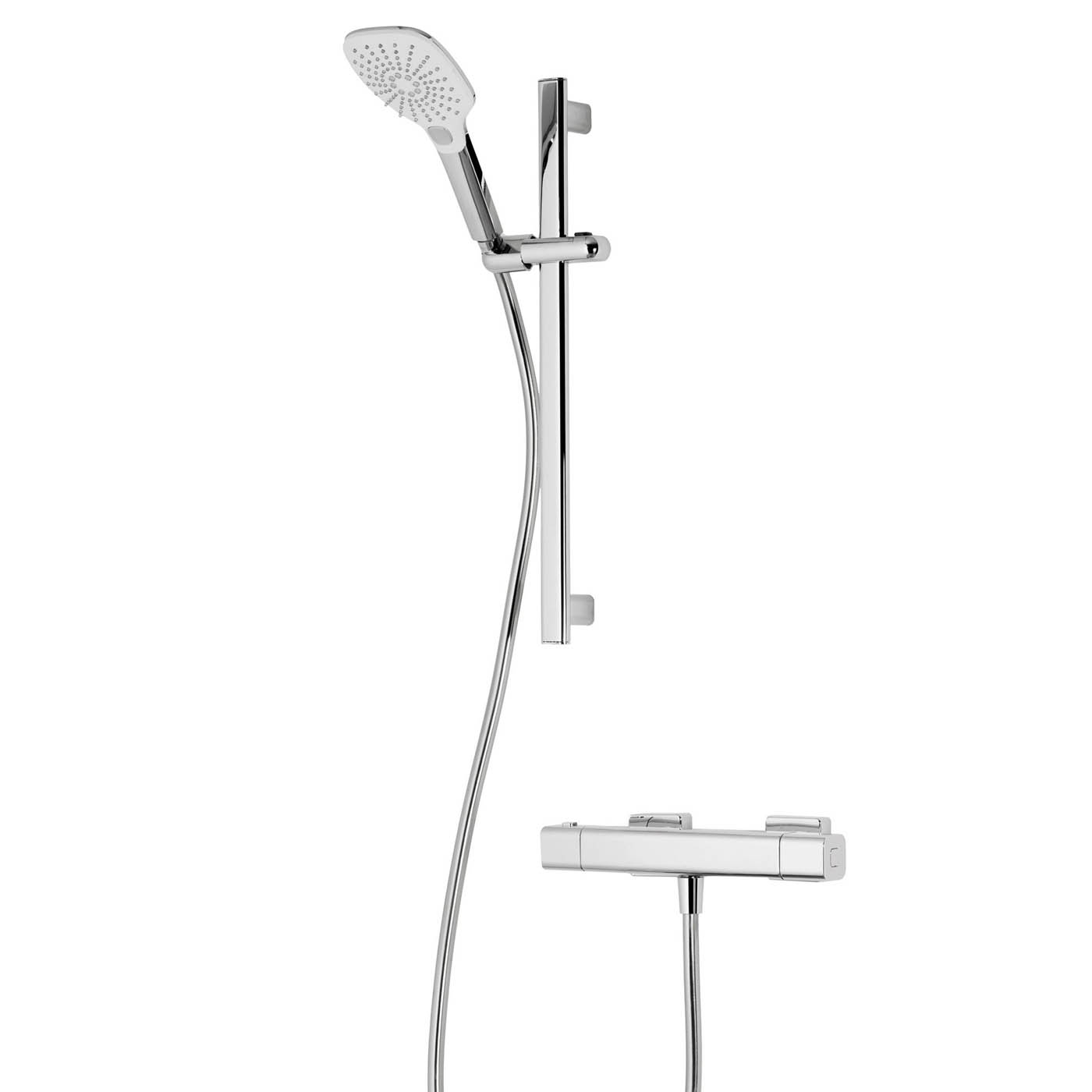 Triton Thermostatic Mixer Shower Velino Chrome Wall-mounted  & 1.5m hose length - Image 1