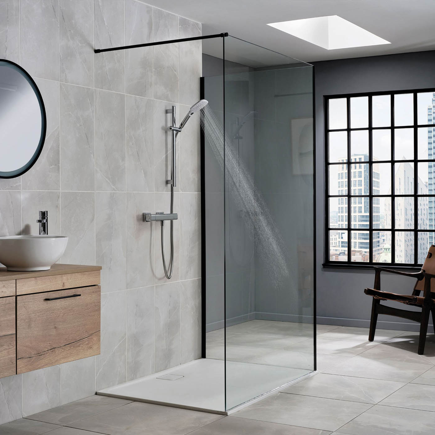 Triton Thermostatic Mixer Shower Velino Chrome Wall-mounted  & 1.5m hose length - Image 4