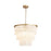 Ceiling Light Satin Gold Brass Pendant G9 Frosted Glass Living Room Bedroom 3W - Image 1