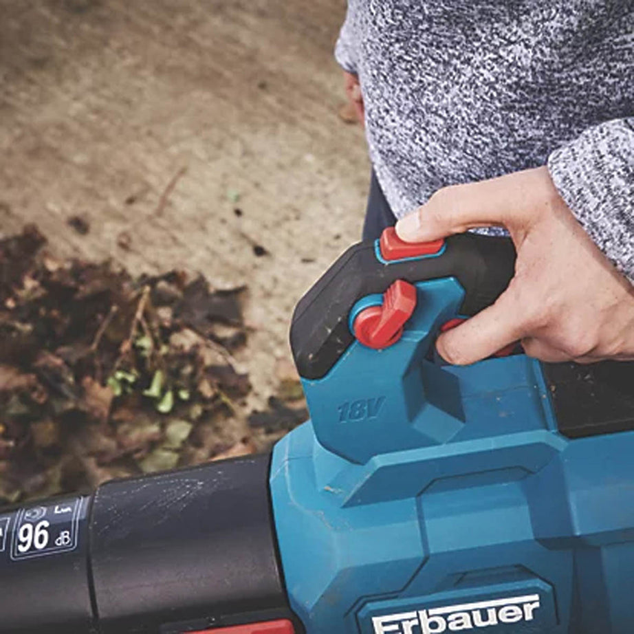 Erbauer Garden Leaf Blower ERI1025GBL Cordless Powerful Durable 18V Li-Ion - Image 3