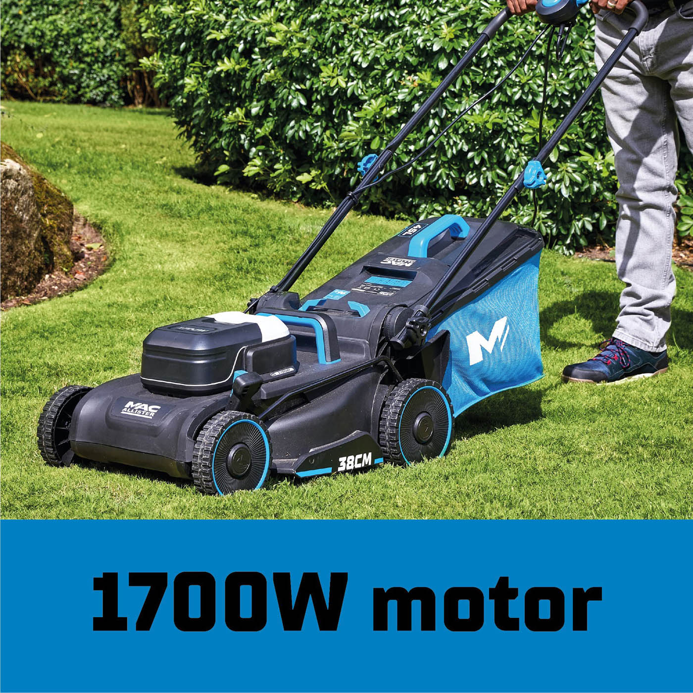 Mac Allister Lawnmower Electric MCB1165LWM Garden 38cm Grass Cutter 1700W - Image 4