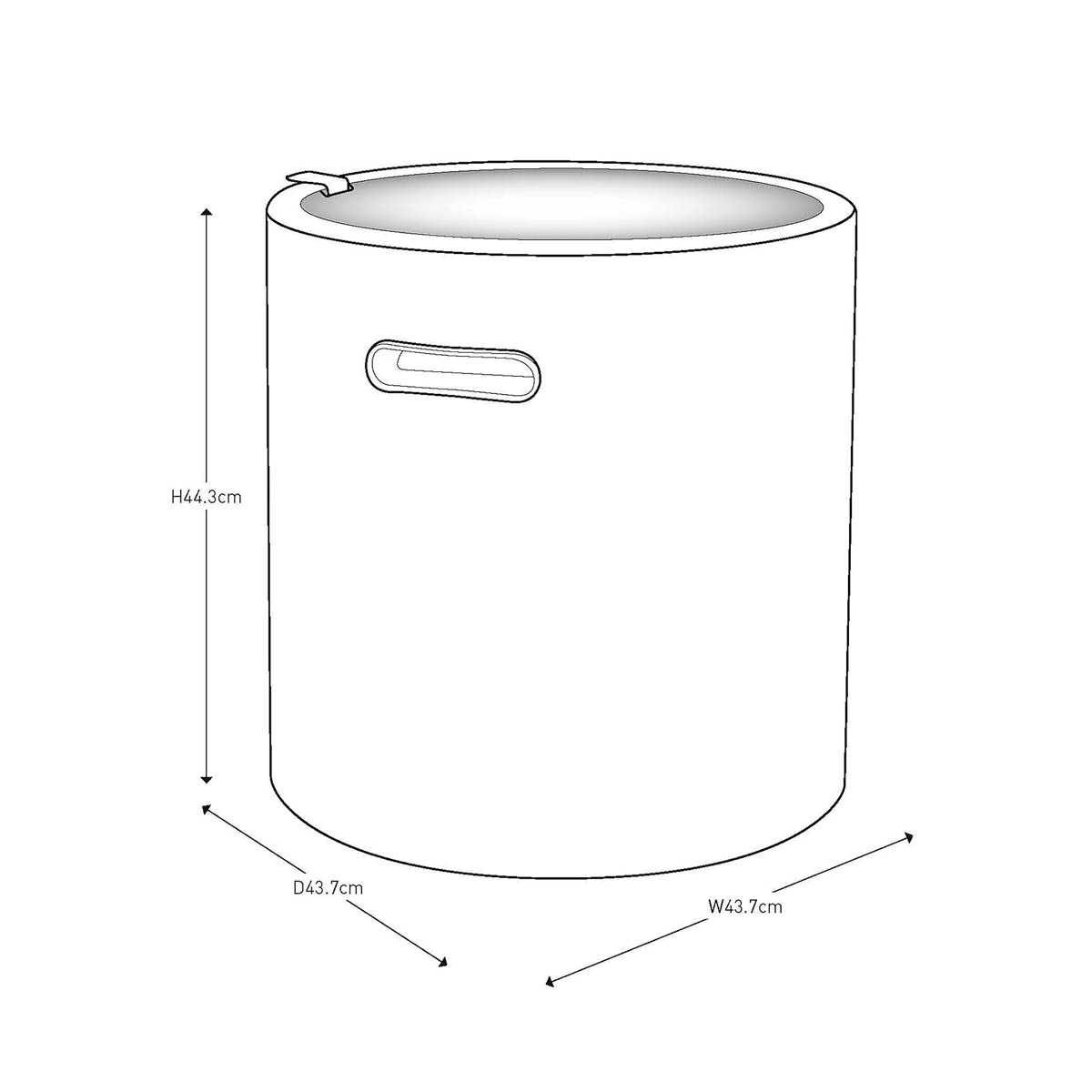 Keter Garden Stool Table Ice Cooler 39L Rattan Emerald Green Weather Resistant - Image 3