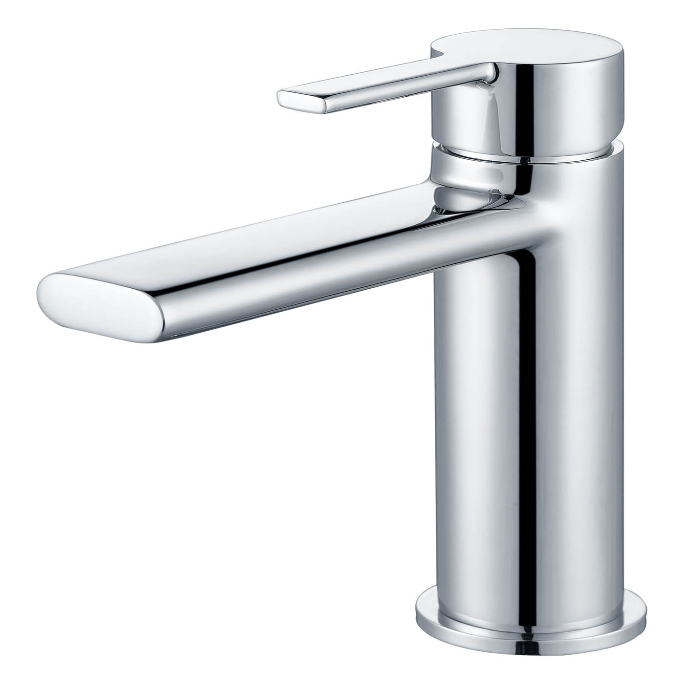 Bathroom Basin Tap  Mixer Chrome Single Lever ¼ Turn Clicker Waste Modern - Image 1